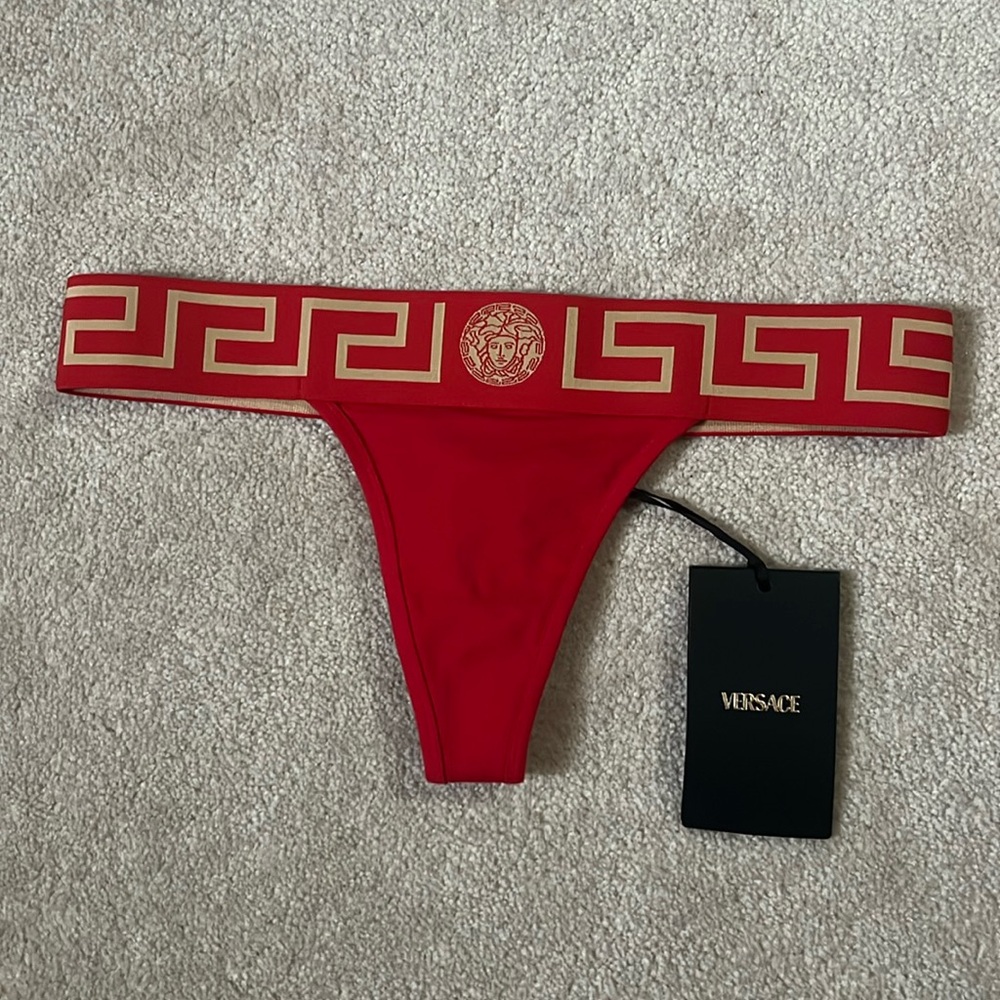 Versace Greca border thong